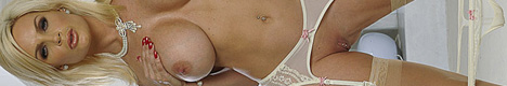 Free Stockings Pics | Diamond Foxx | Busty Pornstar Masturbates In Stockings And High Heels